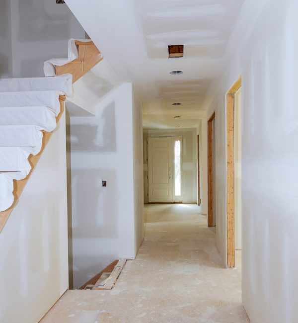 Renovation of finished Sheetrock in New Home Construction